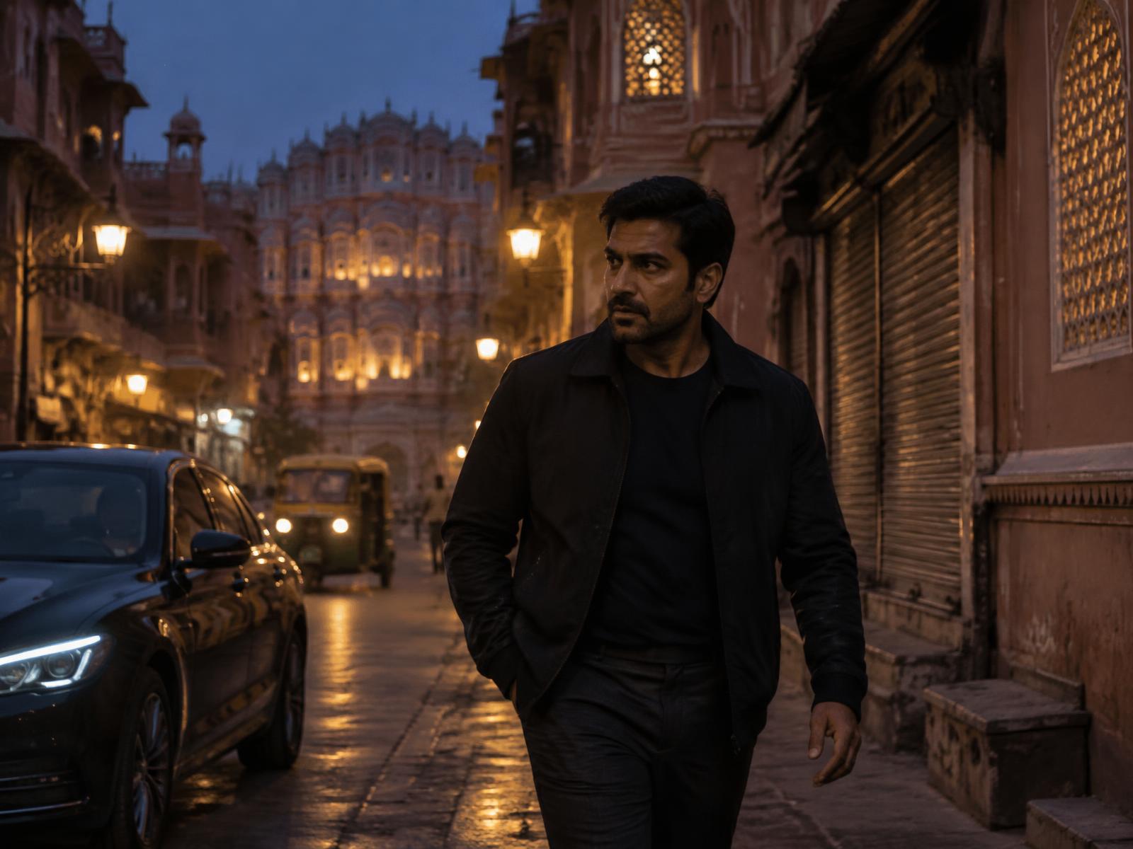 Indian investigator conducting discreet field work in Jaipur
